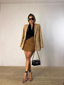 Saia Curta Isabela Bege