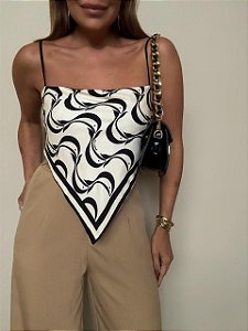 Blusa Lenço Peixe Copa Estampado Farm