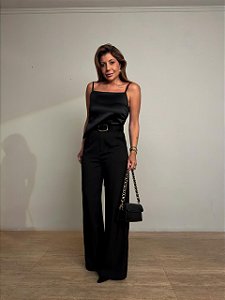 Calça Alfaiataria Reta Ginevra Preta