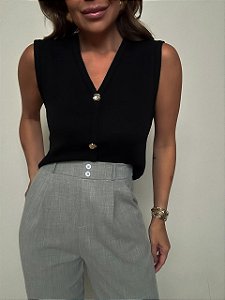 Colete Modal Antonietta Preto