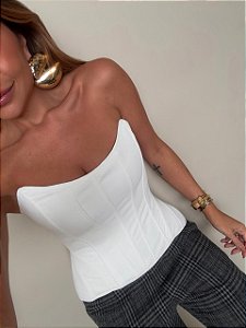 Corselet Alfaiataria Leonor Branco