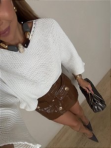 Maxi Colar Pedras Cinza