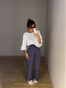 Calça Moletinho Dora Cinza