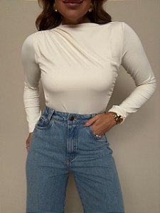 Body Drapeado Costanza Off White