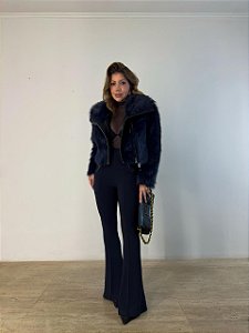 Calça Flare Ravello Azul Marinho