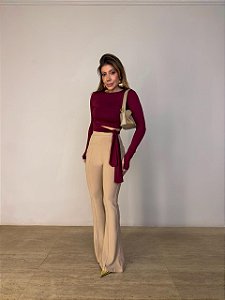 Calça Flare Ravello Bege