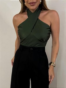 Blusa Cruzada Colcci Verde