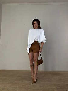 Short Camurça Donatella Caramelo