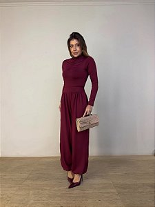Calça Aladim Noélia Vermelho Bordô