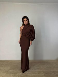 Vestido Longo Bellizzi Marrom