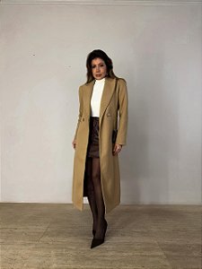 Maxi Casaco Venettia Camel
