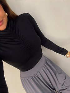 Body Franzido Delphine Preto