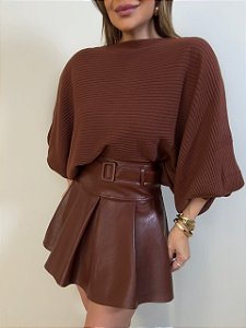 Blusa Tricot Modal Ravello Marrom