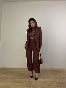 Calça Linho Venettia Marrom