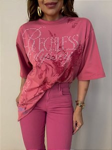 Maxi T-shirt Colcci Rosa