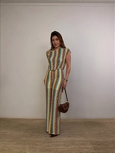 Conjunto Crochê Valmont Amarelo