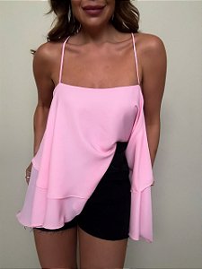 Blusa Alcinha Lorenza Rosa Danone