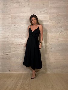 Vestido Midi Giorgia Preto