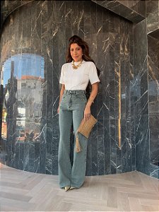 Calça Jeans Reta Dirty Wash Alba