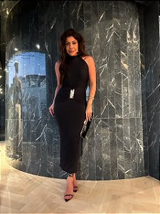 Vestido Midi Celine Preto