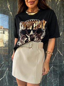 Maxi T-shirt Eva Preta