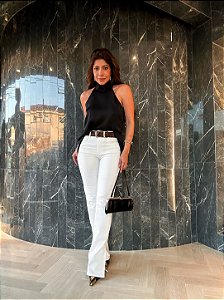 Calça Sarja Reta Colcci Off White