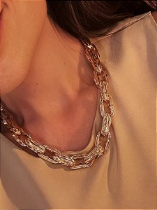 Colar Elos Dourado