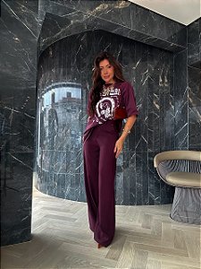 Calça Alfaiataria Martina Beterraba