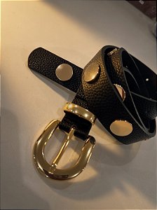 Cinto Courino Tachas Preto