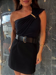 Blusa Nula Manga Laura Preta