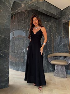 Vestido Longo Odette Preto