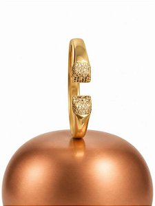 Bracelete Dourado Strass