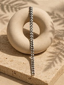 Pulseira Corrente Prata Brilho