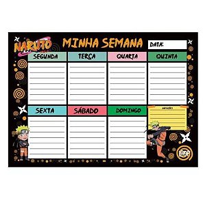 PLANNER DE MESA SEMANAL NARUTO