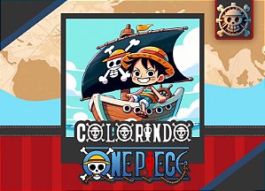 LIVRO DE COLORIR CAPA DURA WIRE-O ONE PIECE