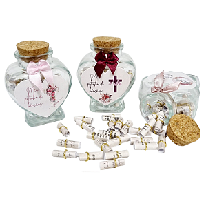 KIT C/6 MEU POTINHO DE BÊNÇÃOS CORAÇÃO