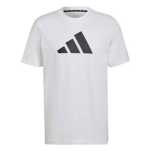 Camiseta Manga Curta Adidas Future Icons 3 Bar Masculina Branca