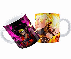 Caneca Cerâmica Branca Personalizada Sublime - Naruto Uzamaki Modo Sennin