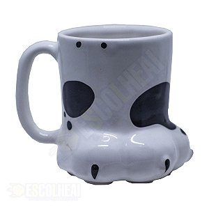 Caneca 3D Cerâmica Artesanal Esmaltada 430ml Patinha Dálmata
