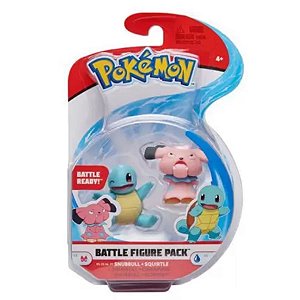 Boneco Pokémon Figuras De Batalha - Snubbul E Squirtle - Sunny