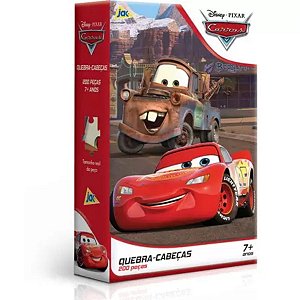 Quebra-Cabeça Carros 200 Peças Disney Pixar Mcqueen e Matte - Toyster