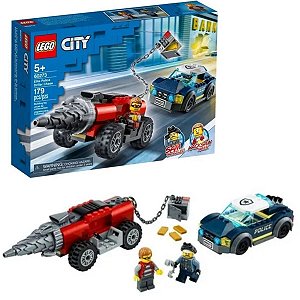 Lego City Polícia Elite Perseguição E Carro Perfurador