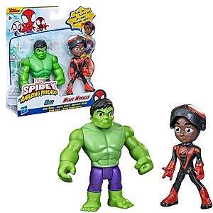 Heróis Desmascarados - Hulk e Miles Morales - Hasbro