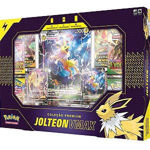 Box Pokémon Tcg Coleção Premium Jolteon Vmax - Copag