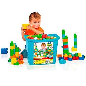 Blocos De Montar Baby Land Block Box 90 - Cardoso Toys