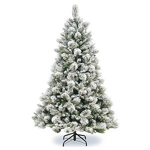 Árvore De Natal Luxo Pinheiro Com Pinhas 2,10m