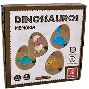Jogo da Memória Dinossauros - Brincadeira de Criança