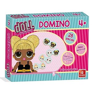 Dominó Doll Madeira 28 Peças - Brincadeira De Criança