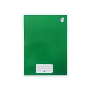 Caderno Brochura 1/4 Capa Dura Verde 48 folhas Off