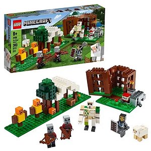 Lego Minecraft The Pillager Outpost 303pçs - Lego 